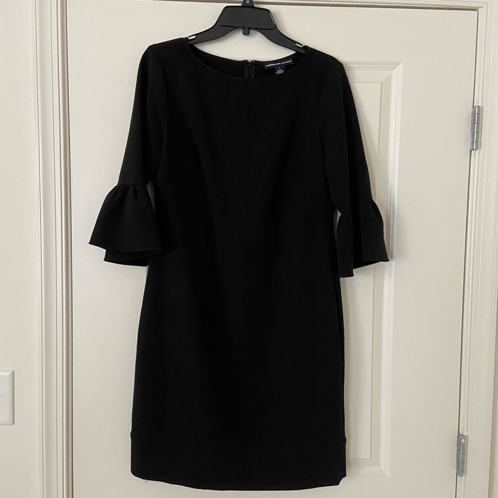 Bell Sleeve black dress
